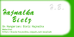 hajnalka bielz business card